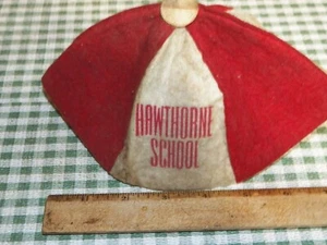 Vintage Kids Beanie Hat HAWTHORNE SCHOOL - Lincoln, Nebraska - Picture 1 of 3