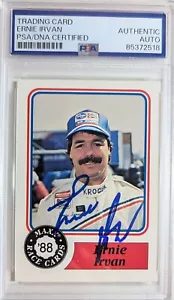 Ernie Irvan Signed 1988 Maxx Trading Card Autographed PSA/DNA NASCAR - Picture 1 of 1