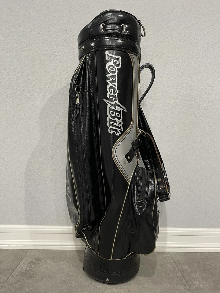 Vintage Louisville PowerBilt Black/Grey Cart/Carry Golf Bag 6-Way Duro-Bilt - Image 1 of 4