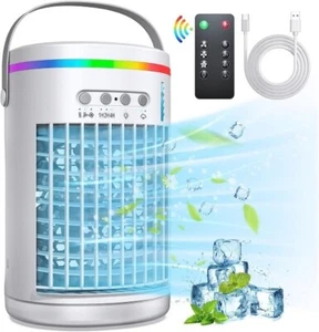 Portable Air Conditioners Fan,Wavego 1400ml Evaporative mini air conditioner ... - Picture 1 of 9
