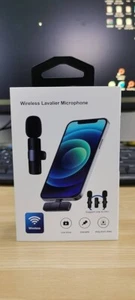 Wireless Lavalier Microphone Set for iPhone - 2 Mics, Clear Audio, Plug & Play - Picture 1 of 1