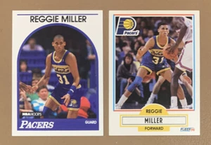 REGGIE MILLER (2) HOF NBA 1989 Hoops & 1990 Fleer, 2nd & 3rd Yr - Indiana Pacers - Bild 1 von 2