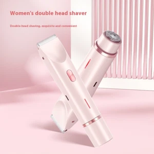 2 in1 Hair Remover Double Head Shaver Private Pubic Trimmer Electric Waterproof - Picture 1 of 16