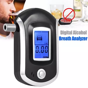 Portable Police Breath Alcohol Analyzer Digital Tester LCD Breathalyzer Detector - Picture 1 of 9