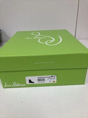 New Sam Edelman Woman’s Laguna Chelsea  Black Leather Boots Size 7 - Image 1 of 4