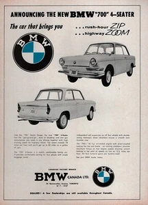 1960 BMW 700 4-Seater Coupe "The Car That Brings You" Original Ad - Picture 1 of 1