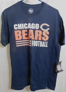 Chicago Bears T-Shirt 36" Chest Med NFL '47Brand Short Slv Neu - Bild 1 von 2