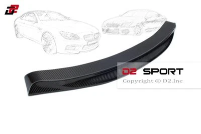 Alerón divisor de labios de parachoques delantero estilo R de fibra de carbono para BMW F06 F12 F13 M6 Foto 1 de 3