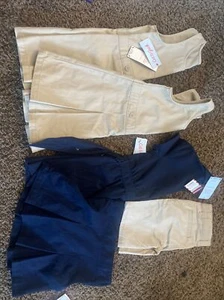 Cat & Jack Dresses Skirt Skort Uniform Girls Size 4 Lot of 5 Blue/Tan NWT T58 - Picture 1 of 18