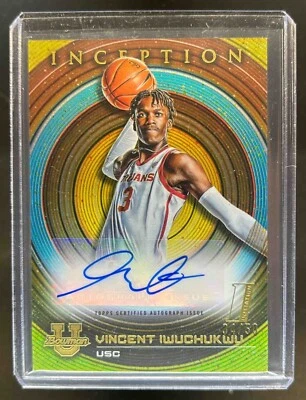 Vincent Iwuchukwu USC Trojans Basketball Topps Autograph Auto Rookie Card /50 - Image 1 of 2