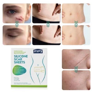 Foglio Silicone Cicatrice Gel Patch Rimozione Trattamento Pelle Riparazione Ferita Bruciore - Foto 1 di 14