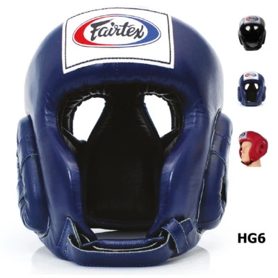 FAIRTEX HEADGUARD HG6 COMPETICIÓN HEAD GUARD MUAY THAI KICK BOXING MMA ARNÉS Foto 1 de 4