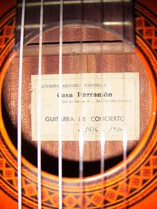1976 Spanish Handmade Parramon Classical Concert Guitar with BrandNew HardCase - Picture 1 of 12