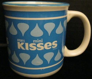 HERSHEYS MINI KISSES COFFEE TEA MUG CUP BY GALERIE WHITE AND BLUE EXTERIOR - Picture 1 of 6