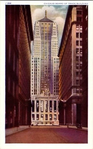 Postal Chicago Illinois IL.  Edificio de la Junta de Comercio de Chicago - Imagen 1 de 2