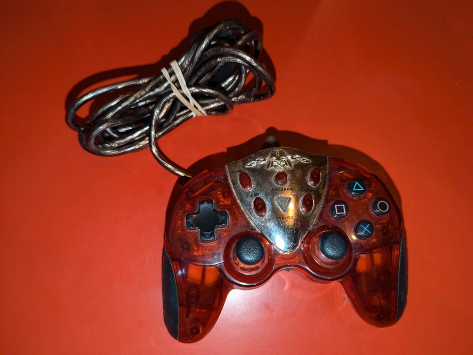 Intec G9805-B Red Playstation 2 PS2 Star Wars Darth Vader Controller Tested - Image 1 of 4
