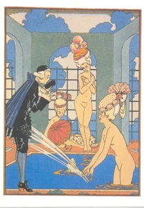ANTIQUE ART DECO L'EAU ILLUSTRATION LA GARLAND 1920 POSTCARD TC10860 POSTCARD - Picture 1 of 1