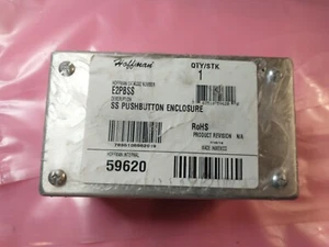 Hoffman E2PBSS Edelstahl 2 Drucktasten Gehäuse/Box - schneller Versand - Bild 1 von 5