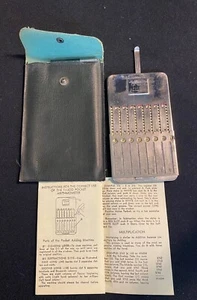 Antique/Vintage 1940’s Tasco Arithmometer  WITH CASE AND INSTRUCTIONS - Picture 1 of 9