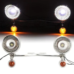 Passing Turn Signal Light Bar For Yamaha V-Star XVS 650 1100 1300 XV 1600 1700 - Bild 1 von 12