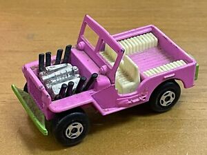 Vintage 1971 Matchbox Lesney Superfast No. 2 Jeep Hot Rod  Pink  Made In England