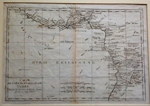 Africa, Guinea, Carte of The Guinée, R. Bonne, 1780 - Picture 1 of 1