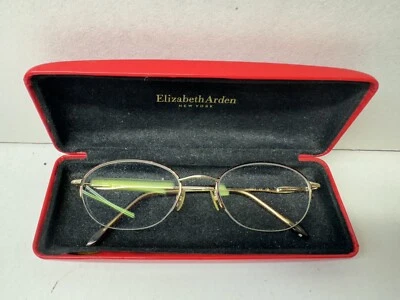 Anteojos Elizabeth Arden de alambre con estuche rojo Foto 1 de 4