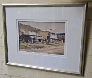 John Percival Parkinson (1921-2003)Australian Watercolour Painting 'CountryTown - Picture 1 of 12