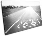 Route 66 Road California USA Landscapes SINGLE CANVAS WALL ART Picture Print