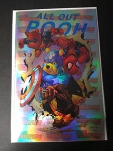 All Out Pooh #1 SECRET APOOHCALYPSE CRISIS WAR of INFINITE FOIL TRADE 12/15 NYCC - Picture 1 of 7