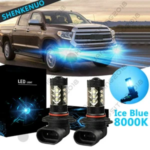 For Toyota Tundra 2000 2002 2004 2006 -  Ice Blue 9006 LED Fog Light Bulb 80W BL - Picture 1 of 12