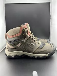 Bota de Senderismo Keen Ridge Flex Mid Impermeable para Mujer Timberwolf/Polvo de Ladrillo 9.5W! - Imagen 1 de 12