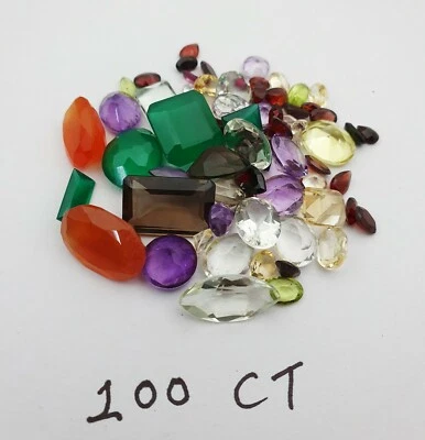 100 Ct Lot of Mix Faceted Stone~ Choose Your Lot - Image 1 of 3