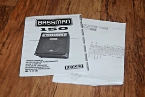 FENDER Bassman 150 MANUAL DEL PROPIETARIO Instrucciones Multi Idioma - Imagen 1 de 5