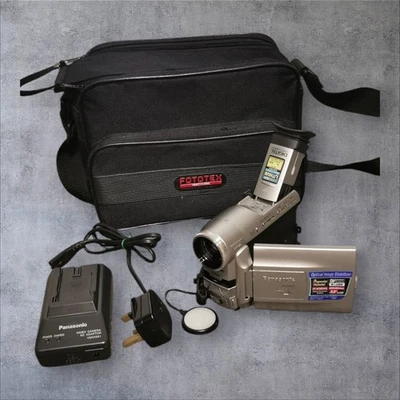 Panasonic NV-DS99B MiniDV Digital Camcorder 120x OIS + Case Battery Charger USB - Image 1 of 4