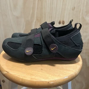 Vintage Nike Cycling Touring ACG Bike Shoes Men's Size 10 Black Purple 184011 - Picture 1 of 14