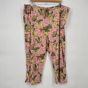 Pigiama donna Cuddl Duds taglia 3X Capris elegante comfort ghepardo giungla rosa - Foto 1 di 8