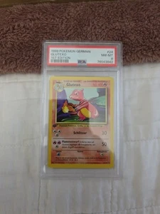 1999 Pokemon German Glutexo (Charmeleon) - 1st Edition - PSA 8 - Picture 1 of 1