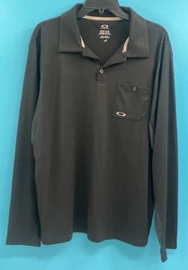 Oakley Herren Poloshirt Langarm schwarz - Größe XL - Bild 1 von 7
