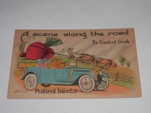 CROOKED CREEK PA - 1915 GEBRAUCHTE POSTKARTE - HUMORVOLLE AUTOGRÜSSE - TIOGA - Bild 1 von 2