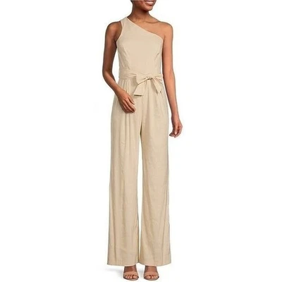 Antonio Melani One Shoulder Jumpsuit Wide Leg Tie Waist Formal Size 10 - Image 1 of 4