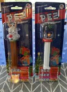 PEZ Weihnachten Kristall Rentier Kristall Schneemann 7,5 2010 Neu auf Karte - Bild 1 von 18