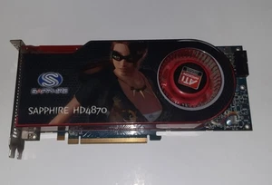 AMD Sapphire Radeon GPU HD4870 512MB PCIe Untested, MAY WORK For Parts - Picture 1 of 6