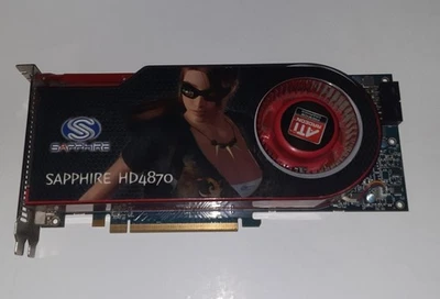 AMD Sapphire Radeon GPU HD4870 512MB PCIe Untested, MAY WORK For Parts - Image 1 of 4