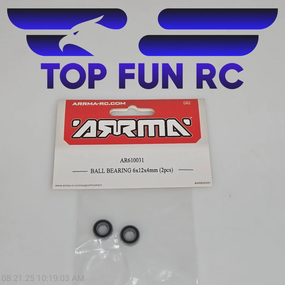 Arrma AR610031 Ball Bearing 6x12x4mm (2pcs) - Image 1 of 1