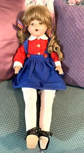 104 Year Old E. Goldberger 26" Composition Head Arms Legs Doll Handmade Clothes - Picture 1 of 9