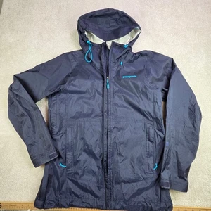 Patagonia Torrentshell Rain Shell Jacket Navy Blue Women's Size L Hooded - Picture 1 of 8