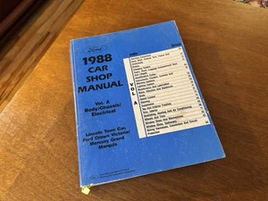 1988 FORD CROWN VICTORIA LINCOLN TOWN CAR BODY CHASSIS ELECTRICAL SHOP MANUAL - Bild 1 von 4