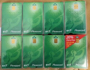 BRITISH TELECOM 50p - £10 BIG COLLECTION PHONE CARDS IN SLEEVE - Foto 1 di 2