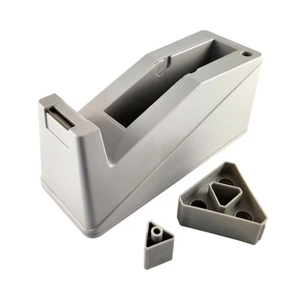 KLEBESHOP24 Tischabroller für Klebeband bis 25 mm Breite | Grau | Für Büro, Zuhause, Basteln